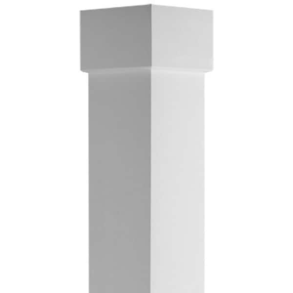 10W X 6'H Craftsman Classic Square Non-Tapered Smooth Column W/ Standard Capital & Base